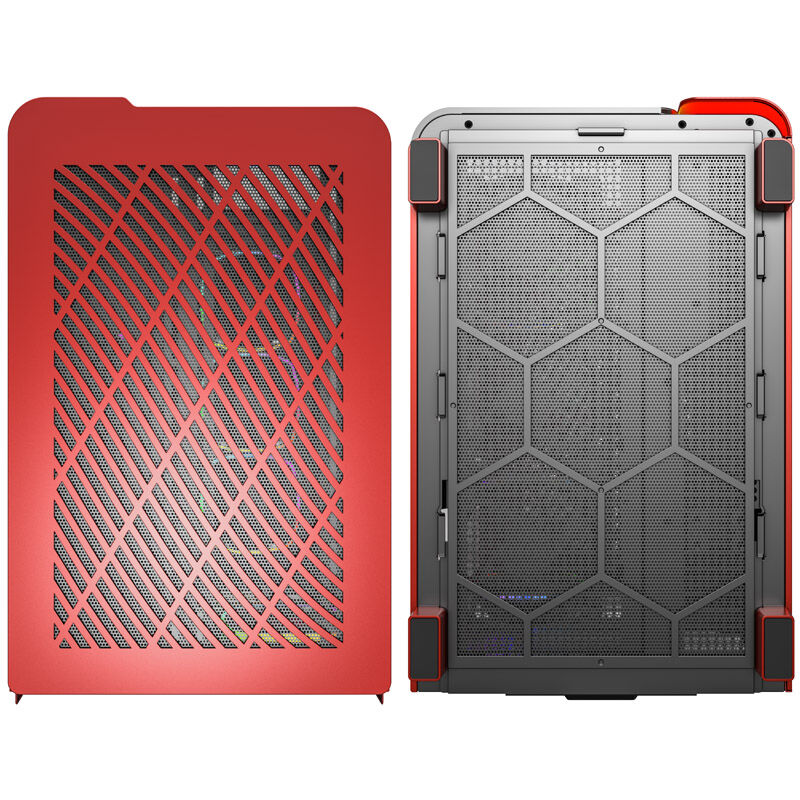 Montech KING 95 PRO Midi-Tower, Tempered Glass, ARGB - red
