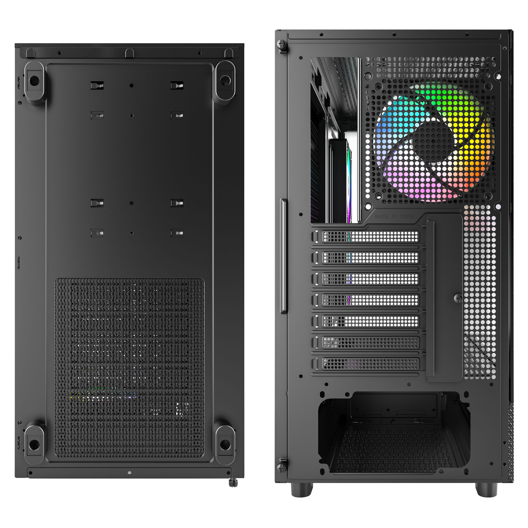 Montech XR Midi Tower, tempered glass - black