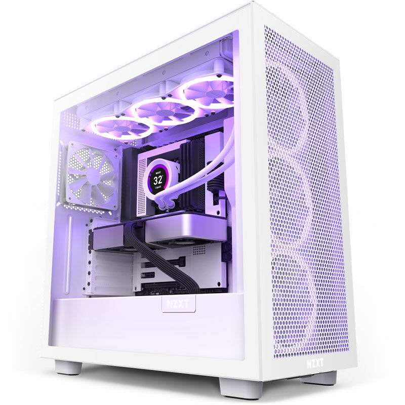 NZXT H7 Flow White Mid Tower Case
