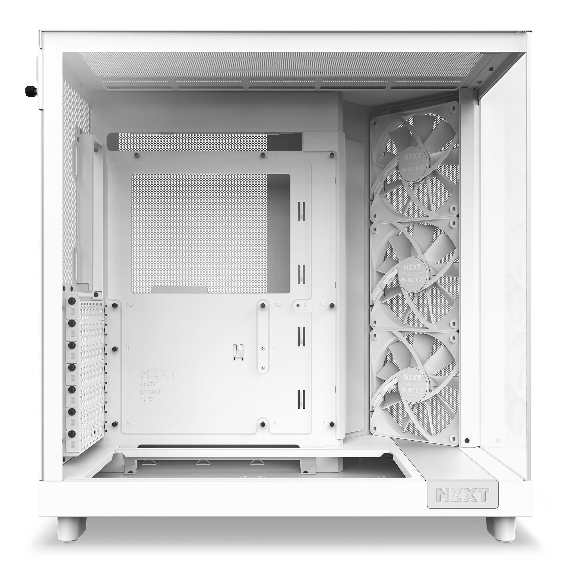 NZXT H6 Flow Midi Tower - White : image 12
