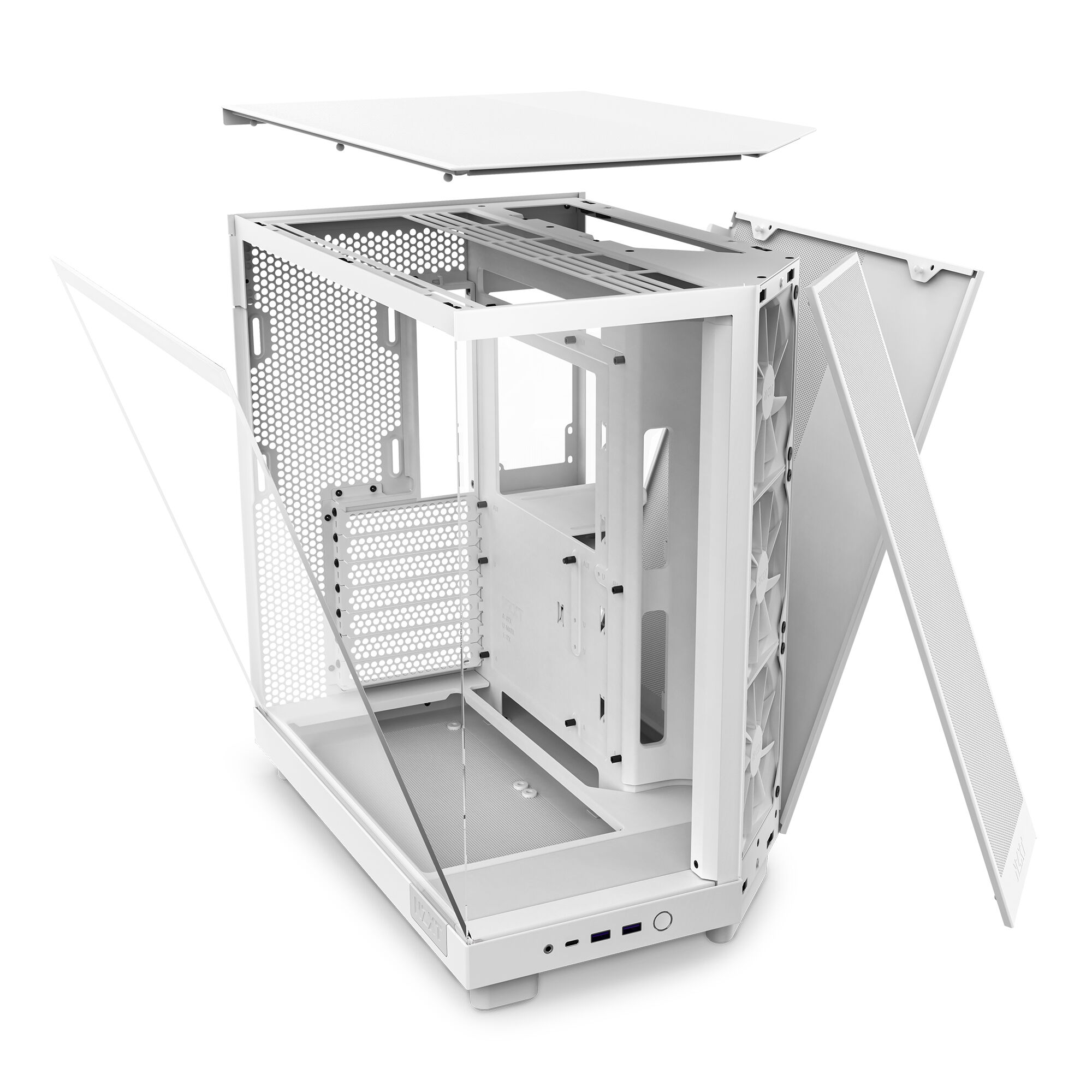 NZXT H6 Flow Midi Tower - White : image 14