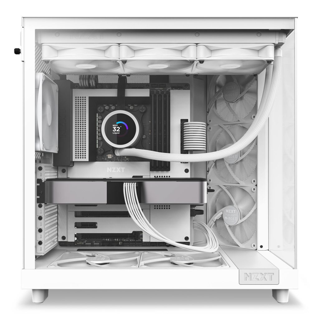 NZXT H6 Flow Midi Tower - White : image 13
