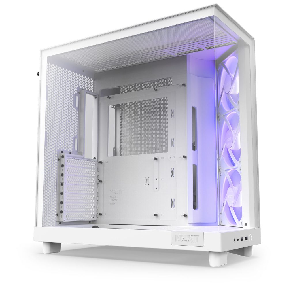 NZXT H6 Flow RGB Midi Tower - White