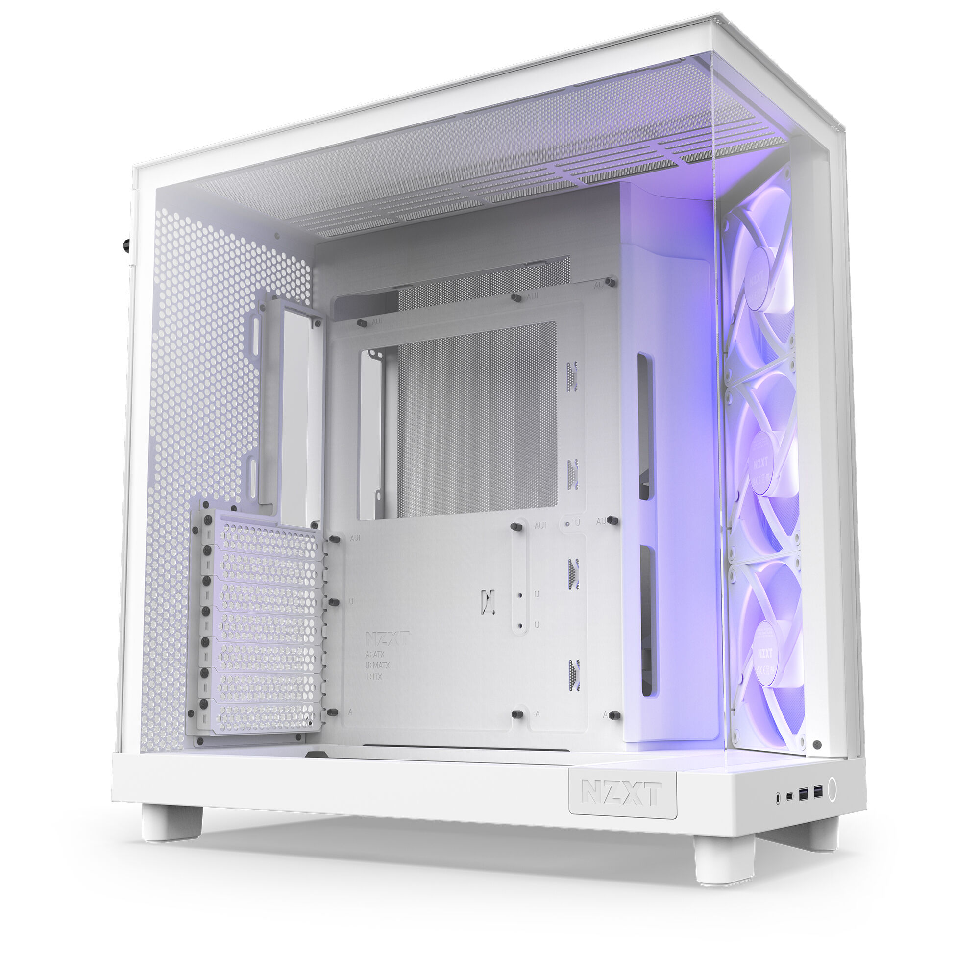 NZXT H6 Flow RGB Midi Tower - White