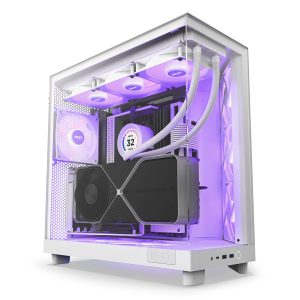 NZXT H6 Flow RGB Midi Tower - White