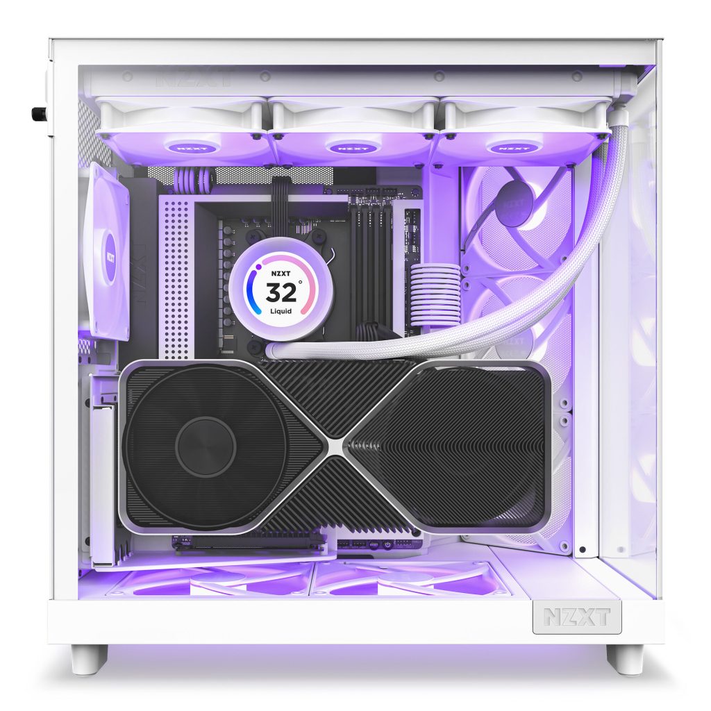NZXT H6 Flow RGB Midi Tower - White