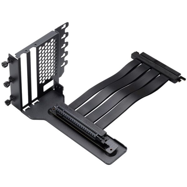 PHANTEKS Vertical GPU Bracket II + PCI-E 4.0 x16 riser ribbon cable, 22 cm – black