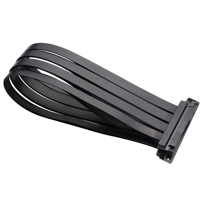Pcie Ribbon PHANTEKS PCI-E 4.0 x16 riser ribbon cable, 90 degrees, 60cm - black ...