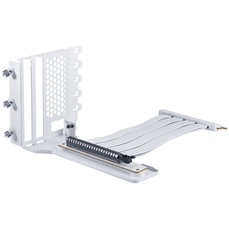 PHANTEKS Vertical GPU Bracket II + PCI-E 4.0 x16 riser ribbon cable 22 cm - white : image 2