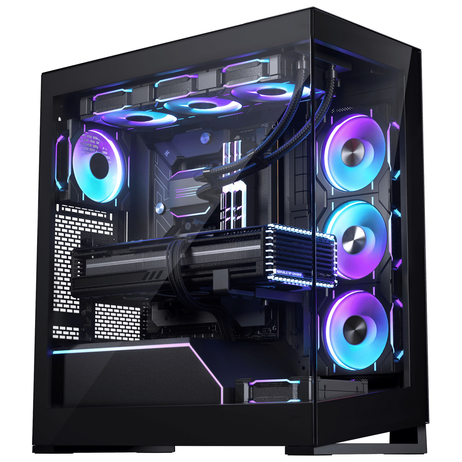 Phanteks NV5 MK2 Midi-Tower, E-ATX case, Tempered Glass, DRGB - black