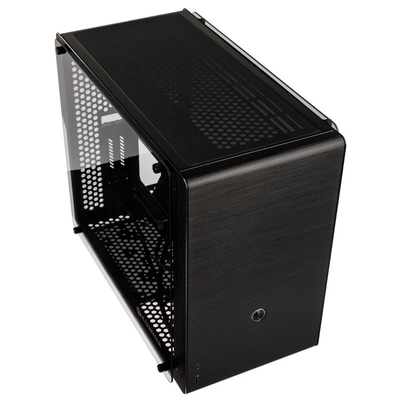 Raijintek Ophion M Evo TGS Micro-ATX case, tempered glass - black : image 2