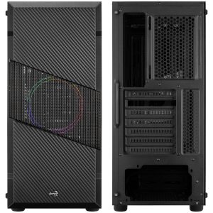 Aerocool Menace Saturn FRGB Midi Tower, Tempered Glass - black : image 5