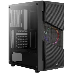 Aerocool Menace Saturn FRGB Midi Tower, Tempered Glass - black : image 8
