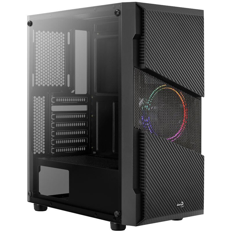 Aerocool Menace Saturn FRGB Midi Tower, Tempered Glass - black : image 8