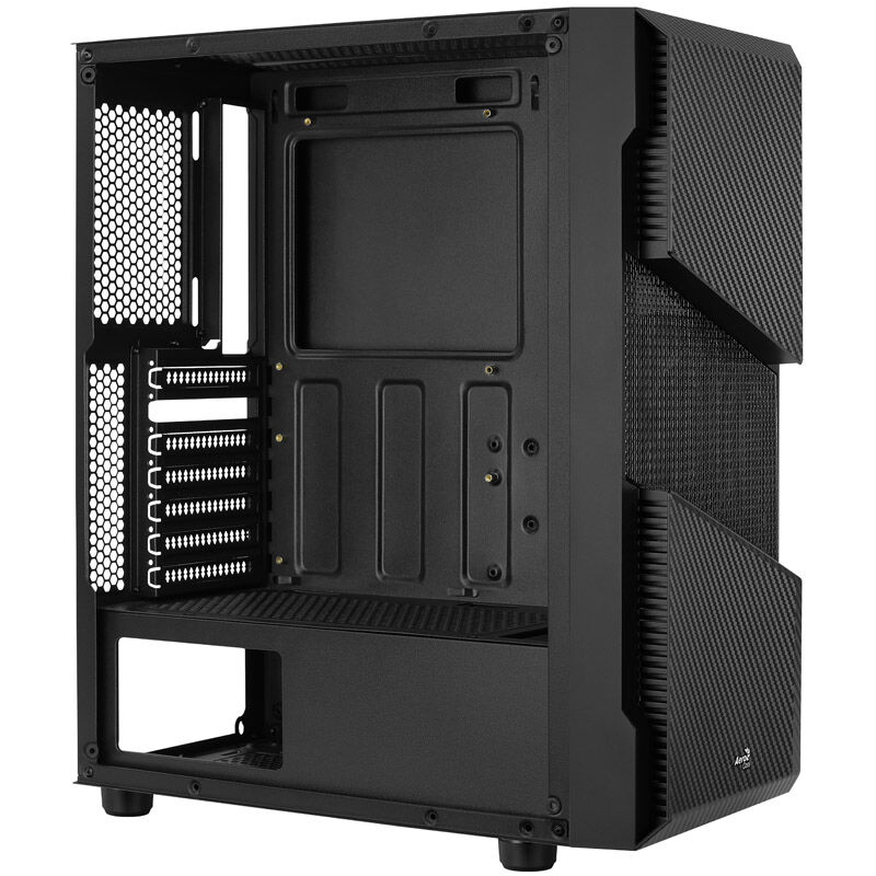 Aerocool Menace Saturn FRGB Midi Tower, Tempered Glass - black : image 4