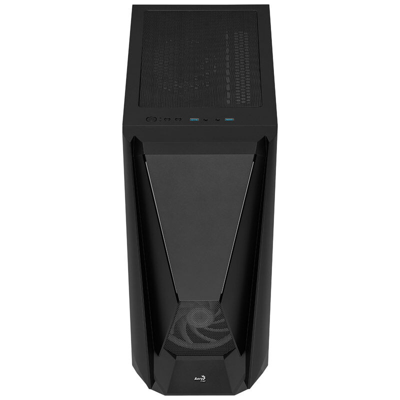 Aerocool Visor Midi Tower, tempered glass - black