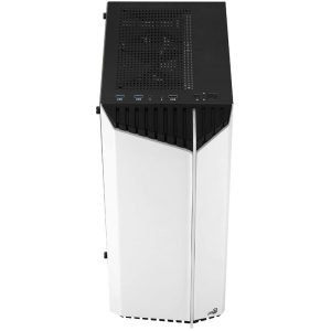 Aerocool Bionic v1 Midi Tower, RGB, Tempered Glass - black/white