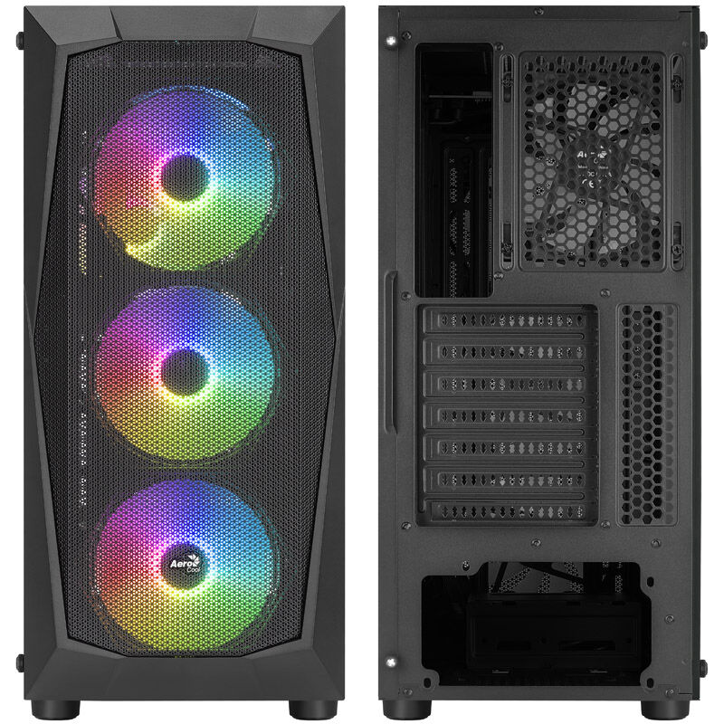 Aerocool Falcon V2 Mdi-Tower, acrylic glass - black