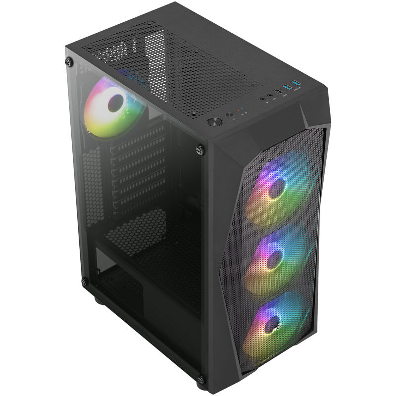 Aerocool Falcon V2 Mdi-Tower, acrylic glass - black