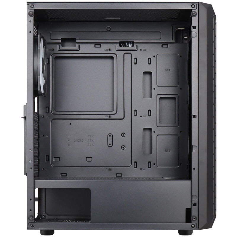Aerocool Beam-G-BK-v2 Midi-Tower, Tempered Glass - black