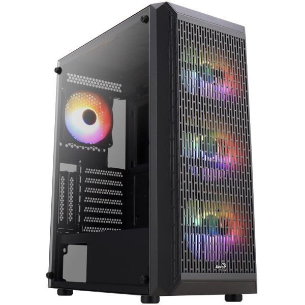 Aerocool Beam-G-BK-v2 Midi-Tower, Tempered Glass – black