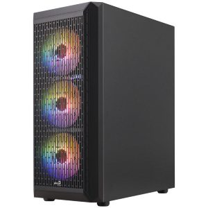 Aerocool Beam-G-BK-v2 Midi-Tower, Tempered Glass - black