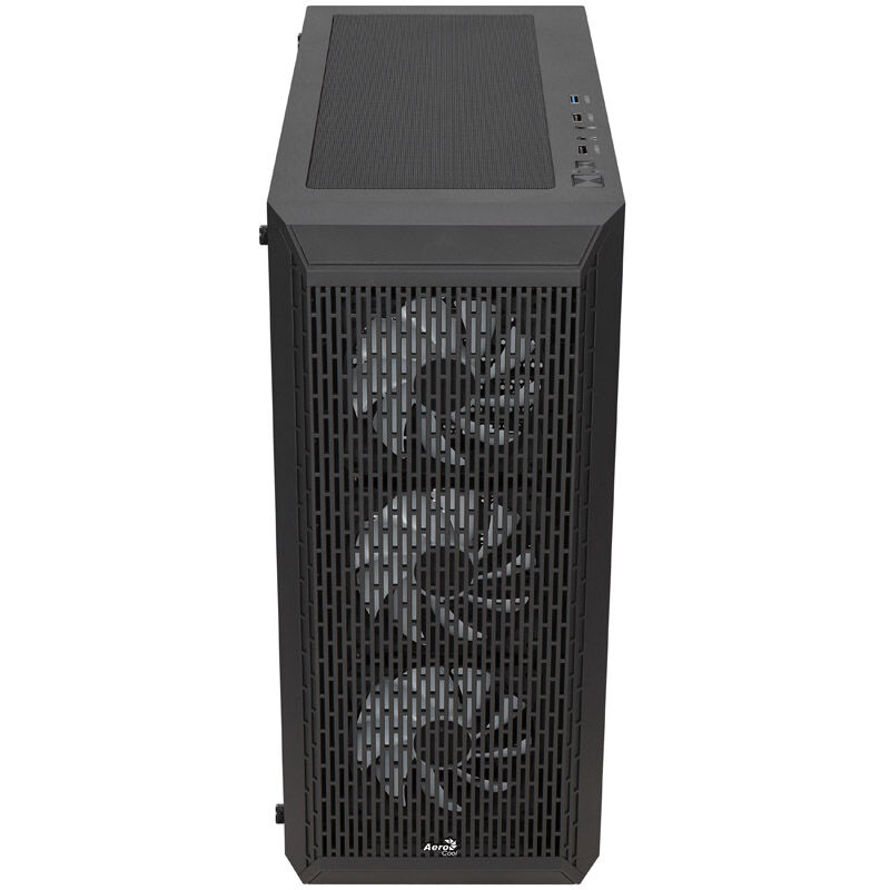 Aerocool Beam-G-BK-v2 Midi-Tower, Tempered Glass - black