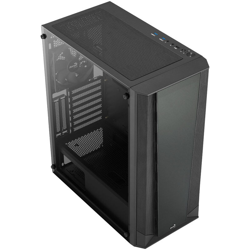Aerocool Prism Midi Tower, tempered glass - black : image 2