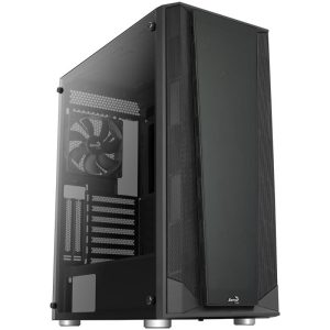 Aerocool Prism Midi Tower, tempered glass - black : image 1