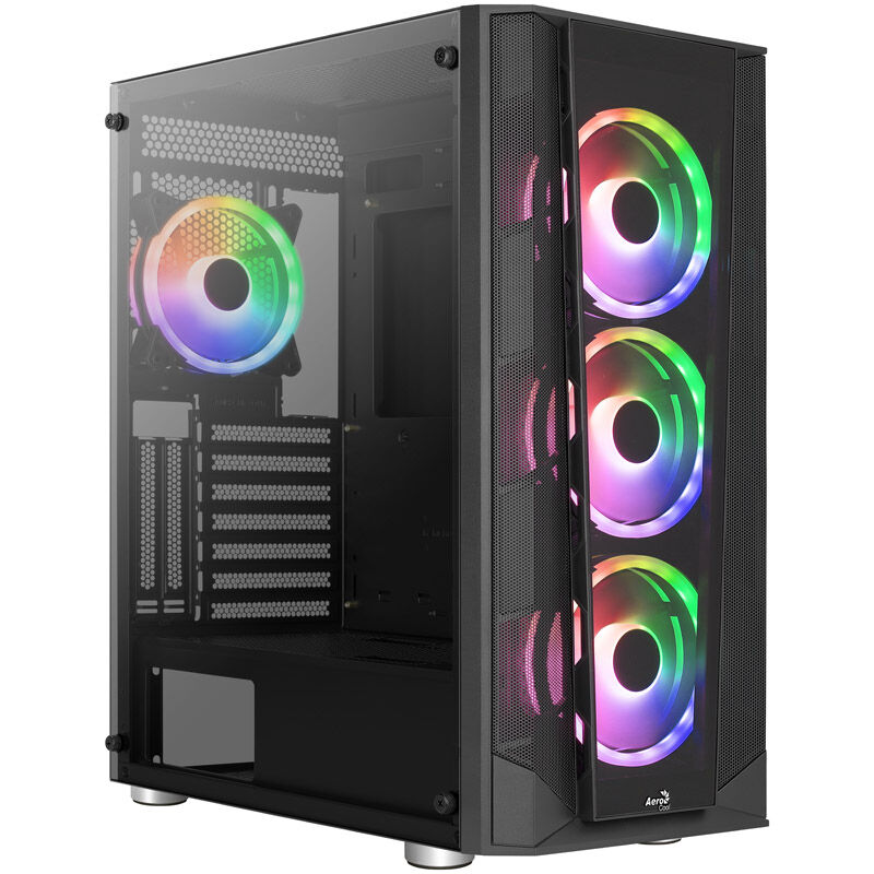 Aerocool Prism ARGB Midi-Tower, Tempered Glass - schwarz : image 8