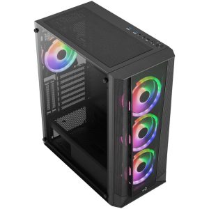 Aerocool Prism ARGB Midi-Tower, Tempered Glass - schwarz : image 2