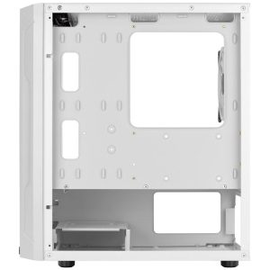Aercool Trinity Mini-Tower V2, Tempered Glass - white