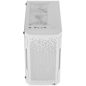Aercool Trinity Mini-Tower V2, Tempered Glass - white