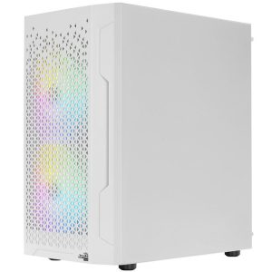 Aercool Trinity Mini-Tower V2, Tempered Glass - white