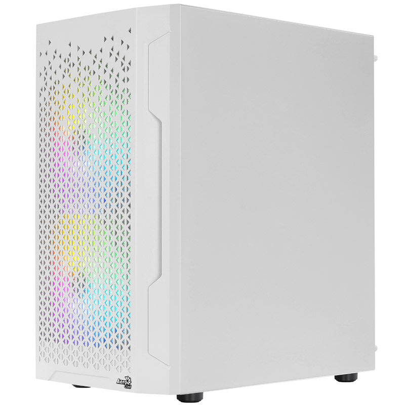 Aercool Trinity Mini-Tower V2, Tempered Glass - white