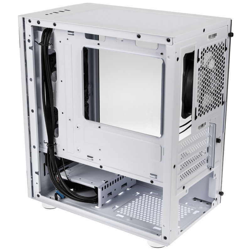 Silverstone Fara H1M Pro Micro-ATX Case, Tempered Glass - white