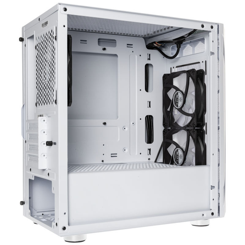 Silverstone Fara H1M Pro Micro-ATX Case, Tempered Glass - white