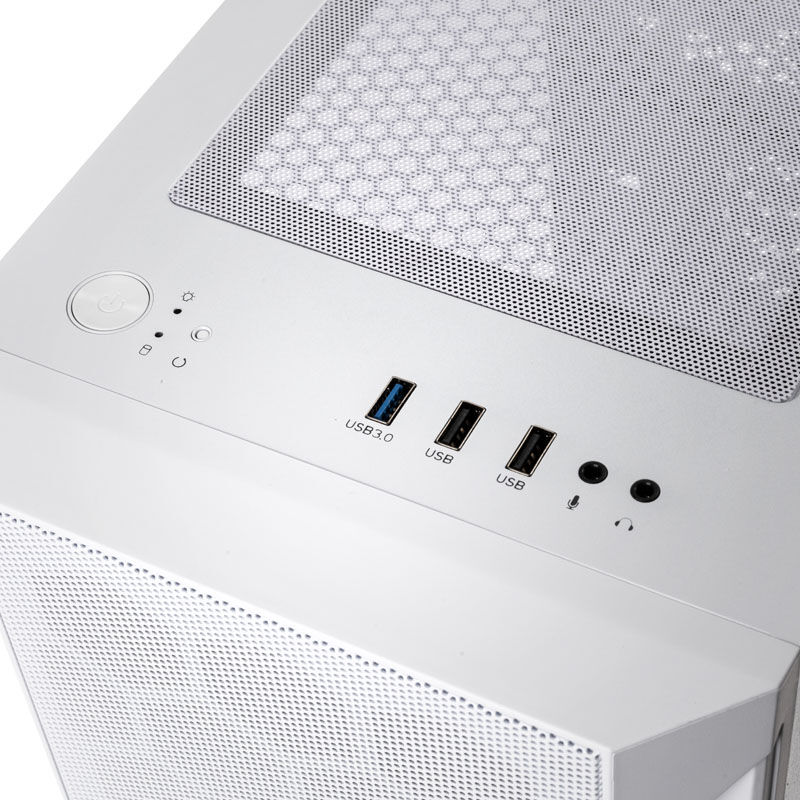 Silverstone Fara H1M Pro Micro-ATX Case, Tempered Glass - white