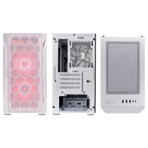 Silverstone Fara H1M Pro Micro-ATX Case, Tempered Glass - white