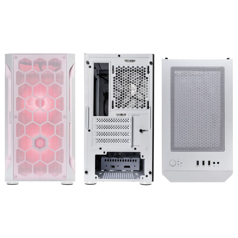 Silverstone Fara H1M Pro Micro-ATX Case, Tempered Glass - white