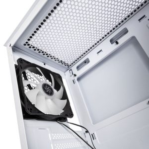 Silverstone Fara H1M Pro Micro-ATX Case, Tempered Glass - white