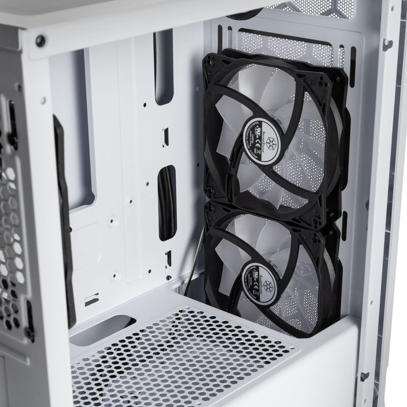 Silverstone Fara H1M Pro Micro-ATX Case, Tempered Glass - white