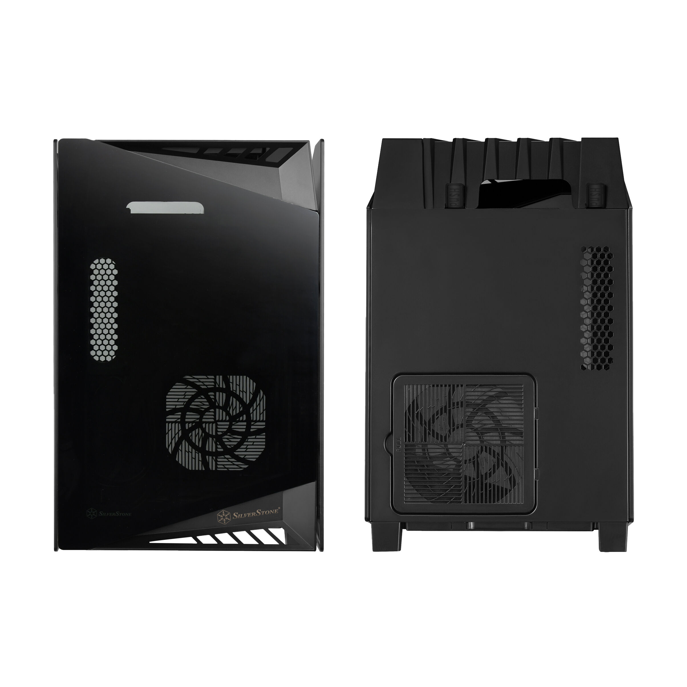 Silverstone SST-LD03B-AF Lucid Mini-ITX Case, Tempered Glass - Black