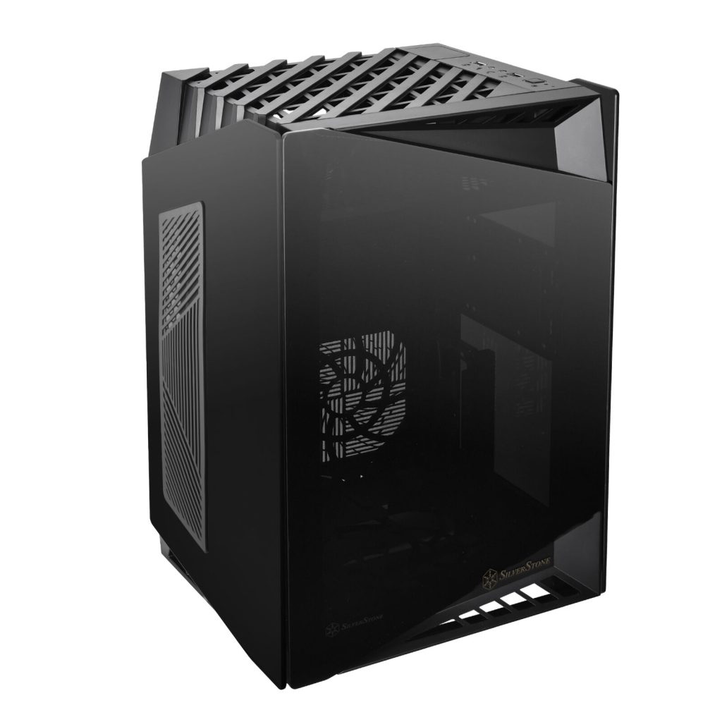 Silverstone SST-LD03B-AF Lucid Mini-ITX Case, Tempered Glass - Black