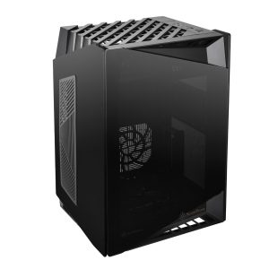 Silverstone SST-LD03B-AF Lucid Mini-ITX Case, Tempered Glass - Black