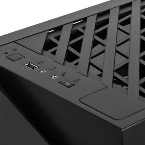 Silverstone SST-LD03B-AF Lucid Mini-ITX Case, Tempered Glass - Black