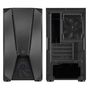 Silverstone Fara V1M Pro Micro-ATX Case, ARGB, Tempered Glass - black