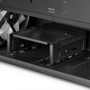 Silverstone Fara V1M Pro Micro-ATX Case, ARGB, Tempered Glass - black