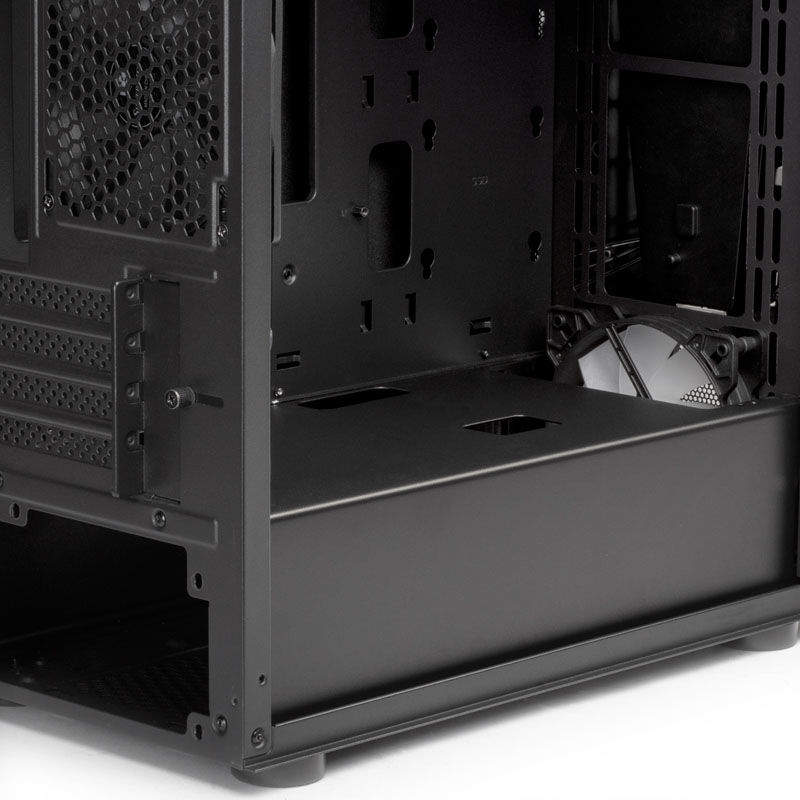 Silverstone Fara V1M Pro Micro-ATX Case, ARGB, Tempered Glass - black