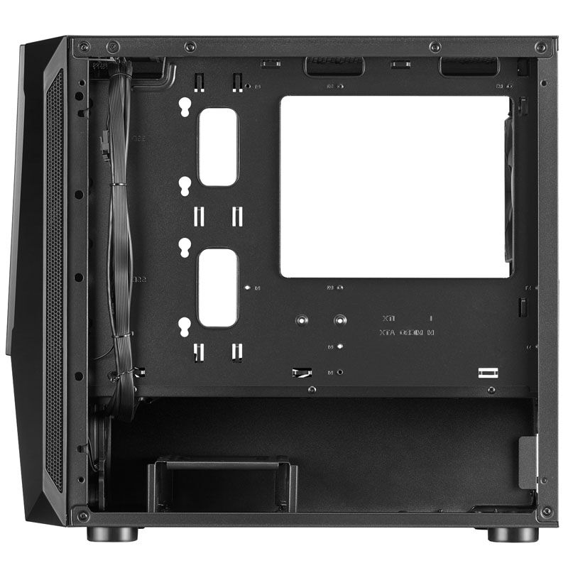 Silverstone Fara V1M Pro Micro-ATX Case, ARGB, Tempered Glass - black